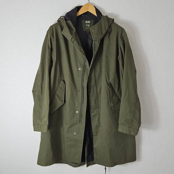 [BUNJANG] Uniqlo Blocktech M65 Fishtail Parka - Olive Khaki (Size L) / 유니클로 블록테크 피쉬테일 M65 올리브카키 롱자켓 L
