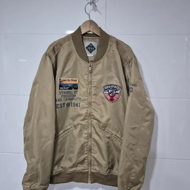 [SOLD OUT] Jeep 지프 남성 봄버 자켓 베이지m95넉넉
