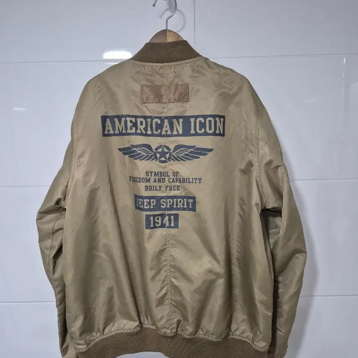[SOLD OUT] Jeep 지프 남성 봄버 자켓 베이지m95넉넉