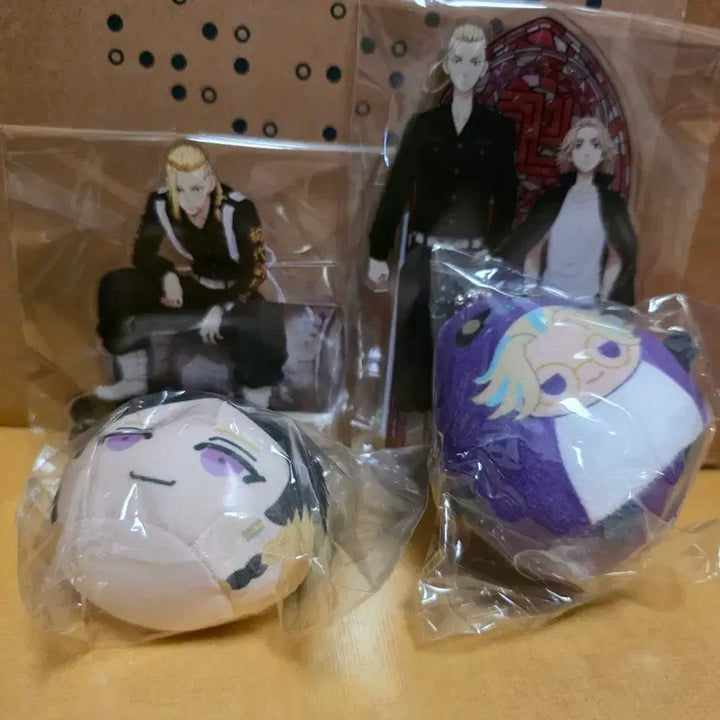 [BUNJANG] Tokyo Revengers Mikey, Draken Acrylic Stand &amp; Rindou, Ran, Takemichi Plush Bundle / 도리벤 마이키, 드라켄 아크릴 + 란, 린도, 타케미치 누이 일괄