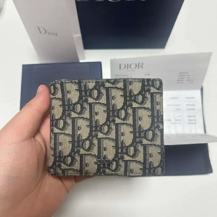 [BUNJANG] Dior Compact Oblique Wallet Beige / [ S급 / 풀구성 ] 디올 컴팩트 오블리크 반지갑 베이지