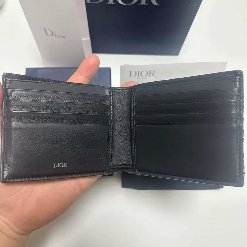 [BUNJANG] Dior Compact Oblique Wallet Beige / [ S급 / 풀구성 ] 디올 컴팩트 오블리크 반지갑 베이지