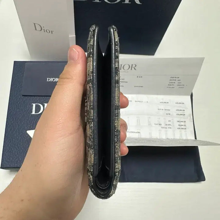 [BUNJANG] Dior Compact Oblique Wallet Beige / [ S급 / 풀구성 ] 디올 컴팩트 오블리크 반지갑 베이지