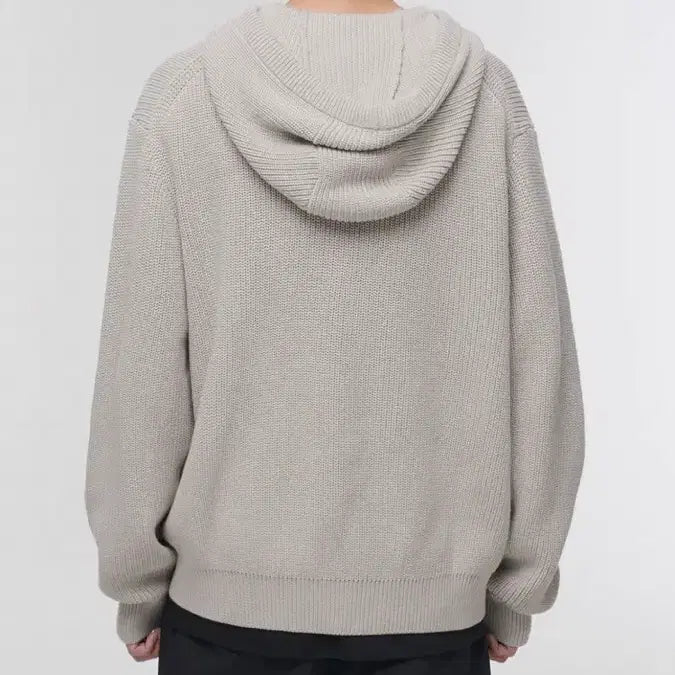 [BUNJANG] Musinsa Standard Ribbed Knit Hooded Zip-up S / 무신사 스탠다드 리브드 니트 후드 집업 s