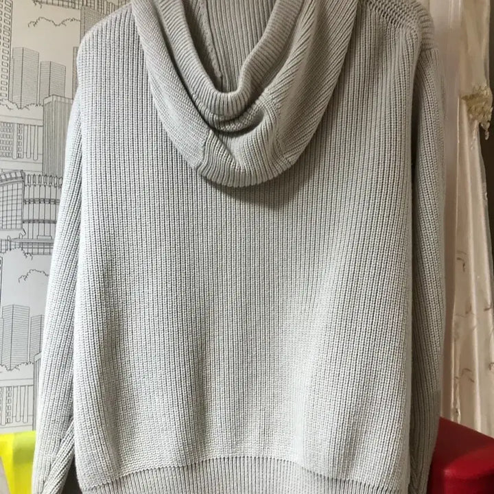 [BUNJANG] Musinsa Standard Ribbed Knit Hooded Zip-up S / 무신사 스탠다드 리브드 니트 후드 집업 s