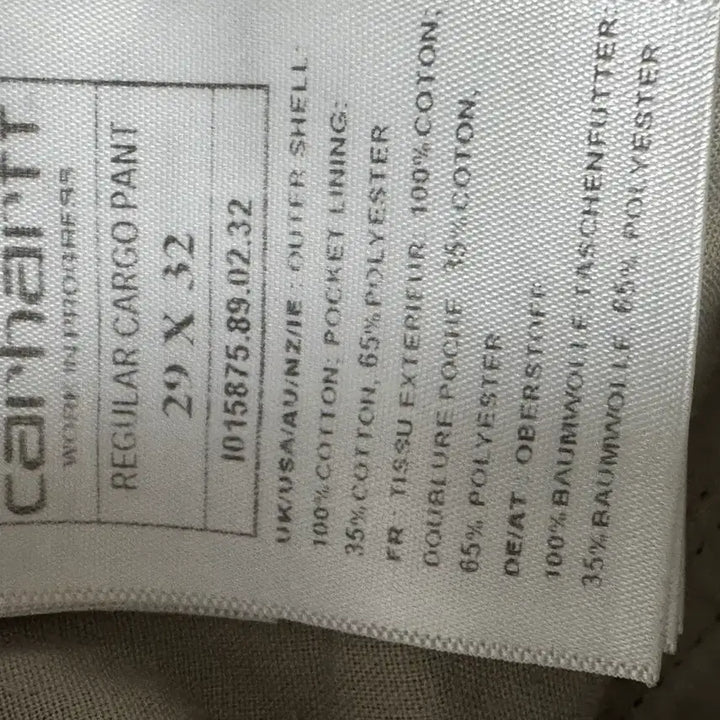 [BUNJANG] Carhartt WIP Cargo Pants 29x32 / 칼하트 WIP 카고 팬츠 29x32