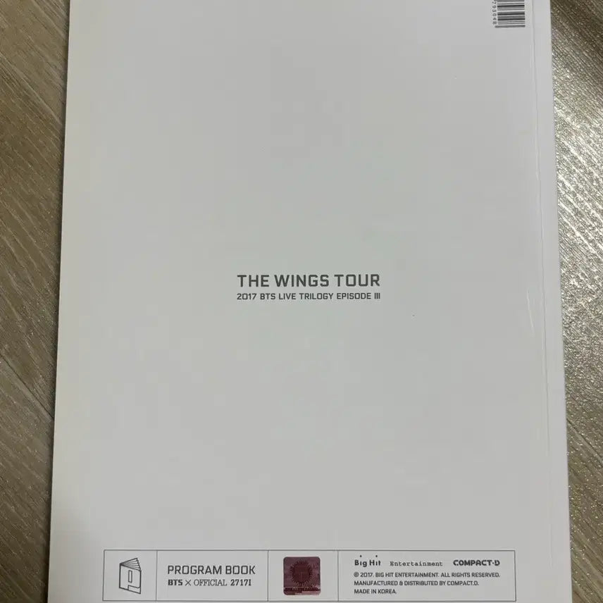 [BUNJANG] BTS The Wings Tour Program Book / 방탄소년단 BTS 더윙즈투어 프로그램북