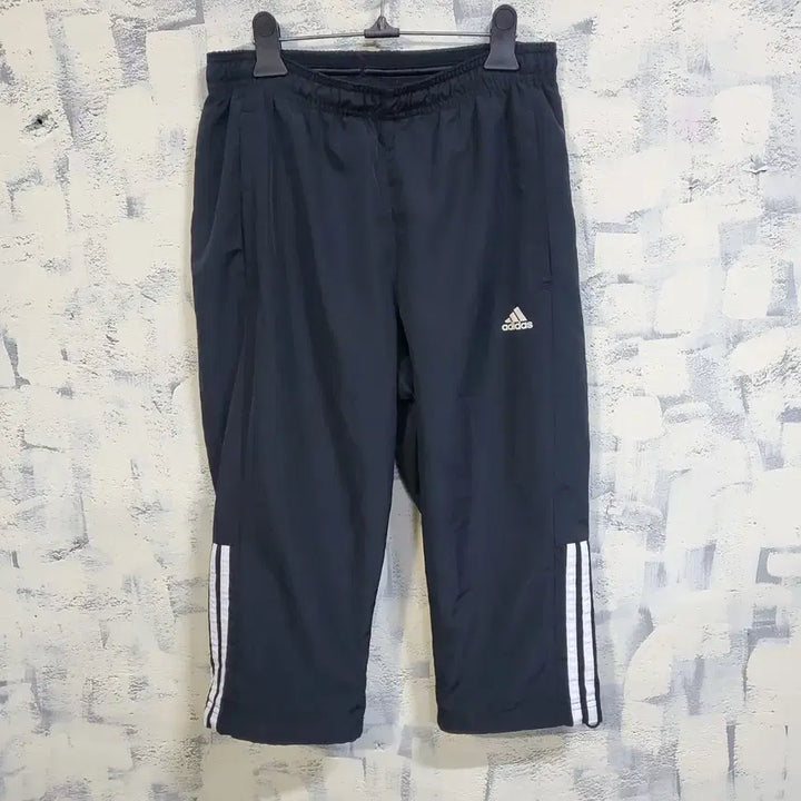 [BUNJANG] Adidas 3-Stripes 7/10 Length Track Top Training Pants Black 95 / 아디다스 삼선 7부 트랙탑 트레이닝 바지 블랙 95
