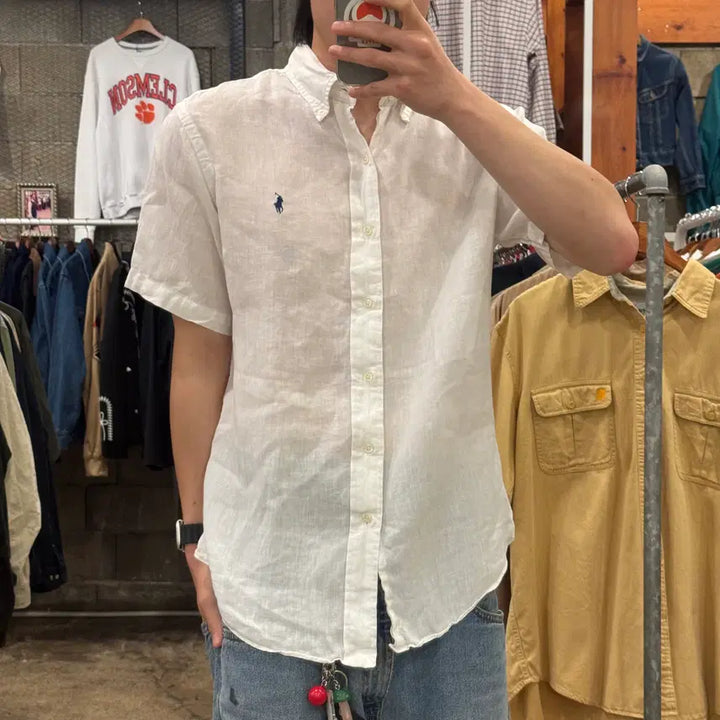 [BUNJANG] Polo Ralph Lauren Short Sleeve Shirt White / 폴로 랄프로렌 반팔 셔츠(kold_8438)