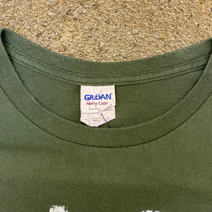 [BUNJANG] Gildan MASH Printed T-shirt / 미국 빈티지 길단 MASH 프린팅 반팔티 밀리터리느낌