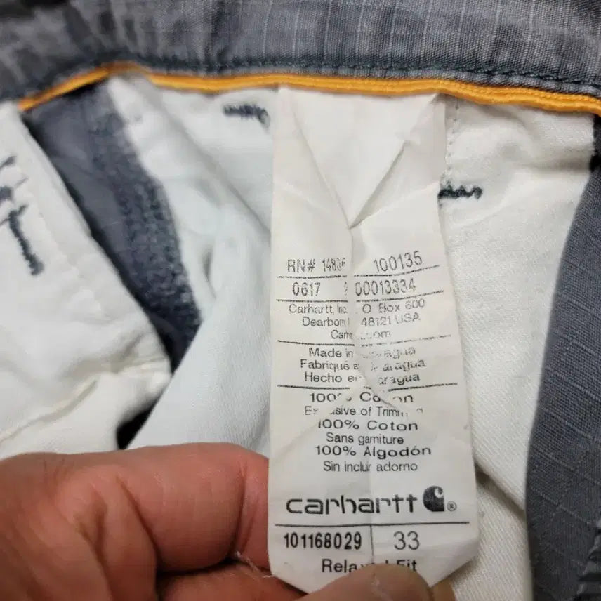 [SOLD OUT] Carhartt 릴렉스핏 카고 반바지 33인치