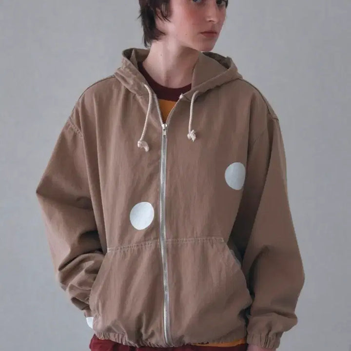 [BUNJANG] Vanishment Dot Pattern Hood Jumper / 바니쉬먼트