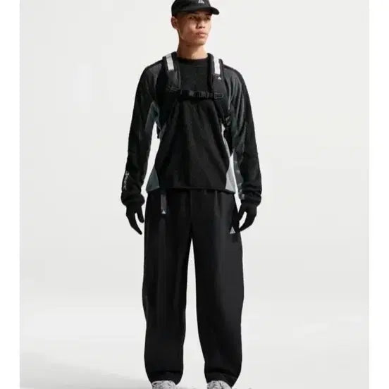 [BUNJANG] Nike ACG Wolf Tree Fleece Crew Black / 나이키 ACG 울프 리첸 플리스 크루 블랙