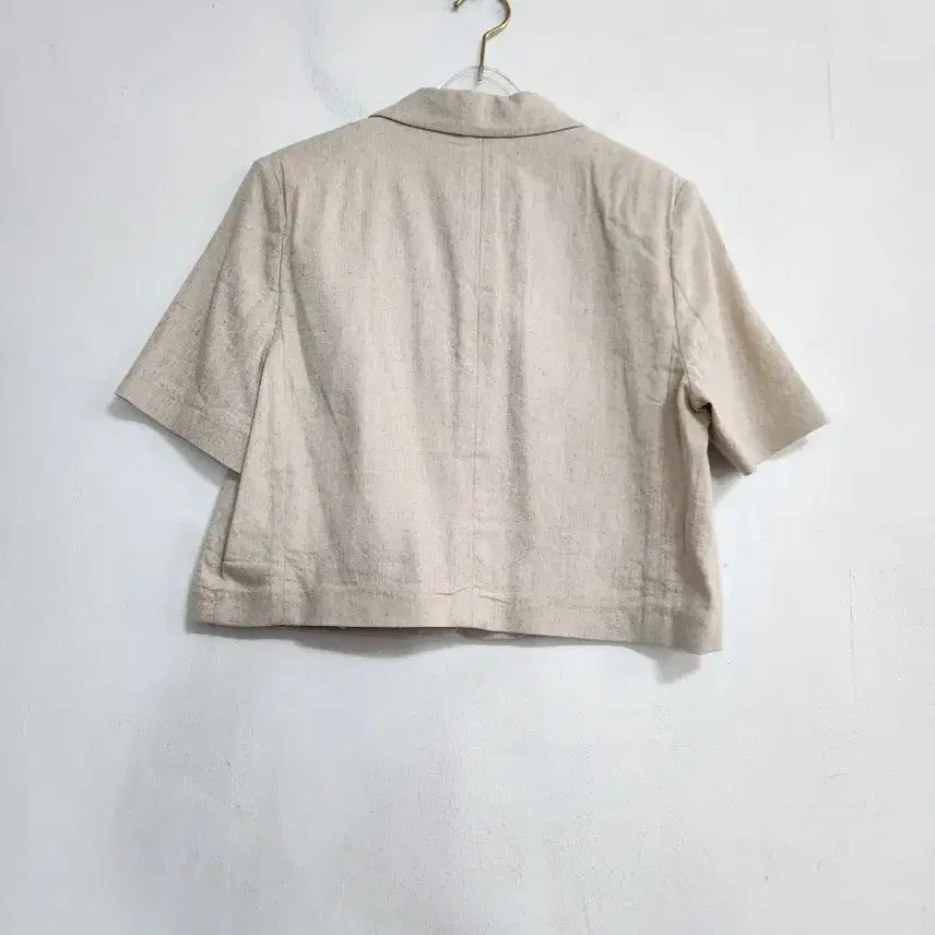 [BUNJANG] 8Seconds Linen Blend Crop Jacket (Size 55) / 에잇세컨즈 2023린넨 면혼방 크롭자켓55