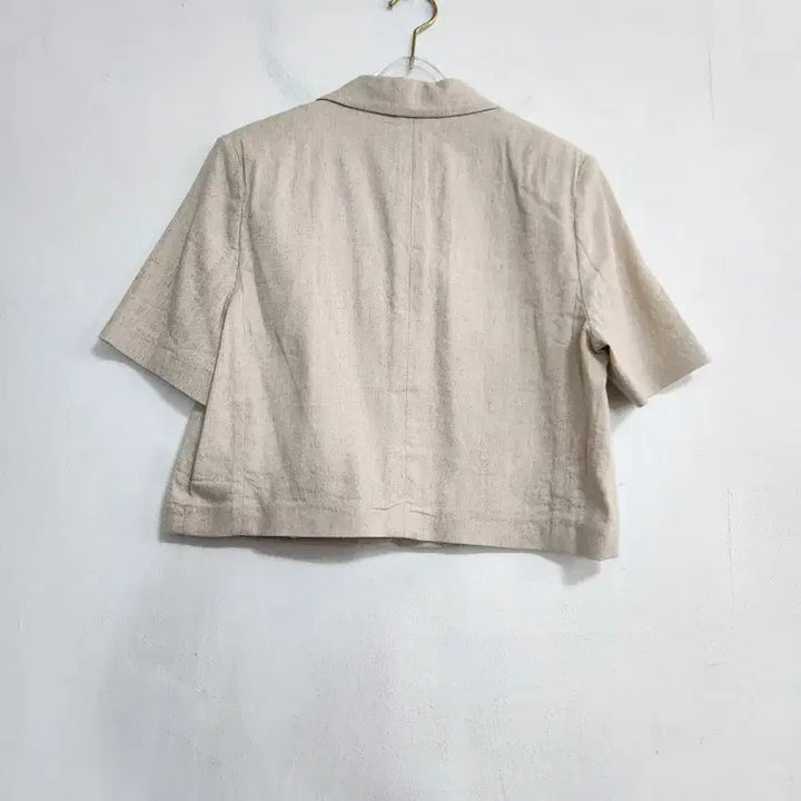 [BUNJANG] 8Seconds Linen Blend Crop Jacket (Size 55) / 에잇세컨즈 2023린넨 면혼방 크롭자켓55