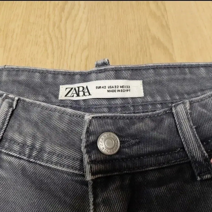 [BUNJANG] ZARA Washed Denim Shorts (Gray, Size 32) / ZARA 워싱 데님 반바지 그레이 (32사이즈)