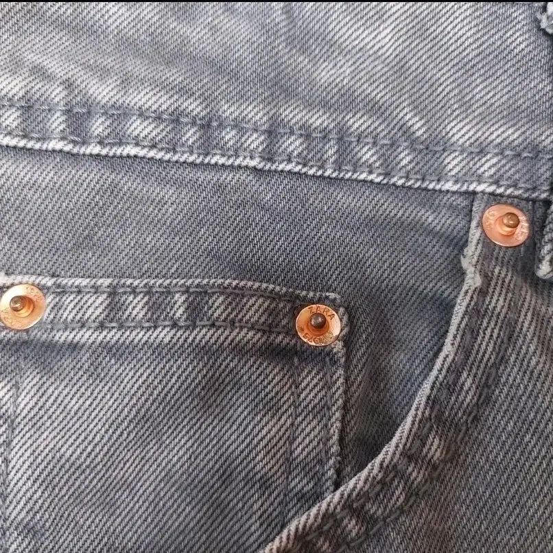 [BUNJANG] ZARA Washed Denim Shorts (Gray, Size 32) / ZARA 워싱 데님 반바지 그레이 (32사이즈)