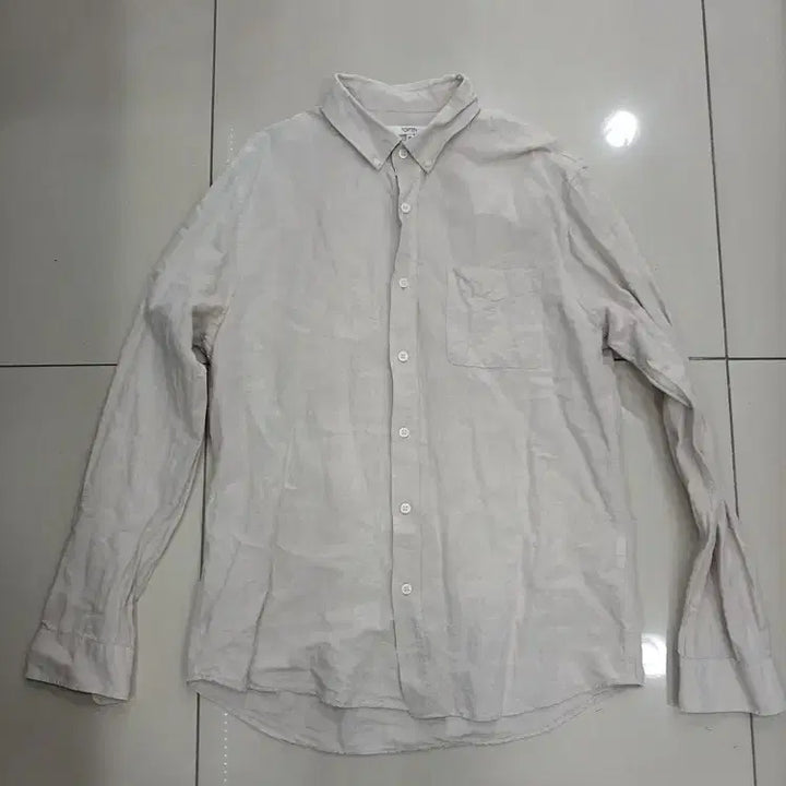 [BUNJANG] Topten Linen Shirt / 탑텐 100사이즈 마60% 린넨 남방 중고 가슴55총76어깨44팔62
