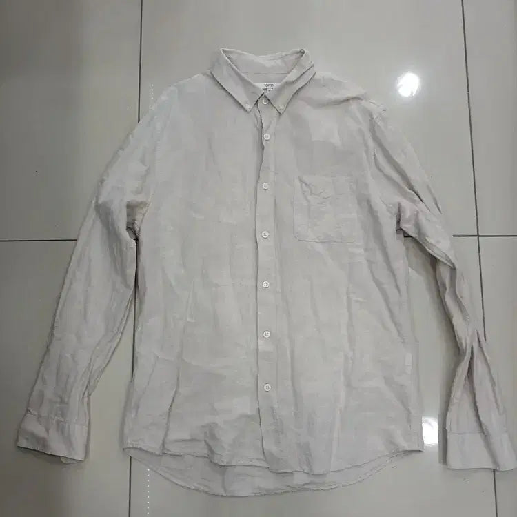 [BUNJANG] Topten Linen Shirt / 탑텐 100사이즈 마60% 린넨 남방 중고 가슴55총76어깨44팔62