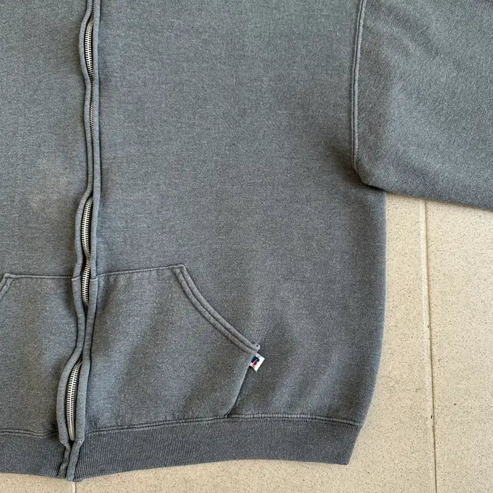 [BUNJANG] Russell Athletic Vintage Hoodie Dark Gray XL / 빈티지 러셀 후드집업 다크그레이 XL