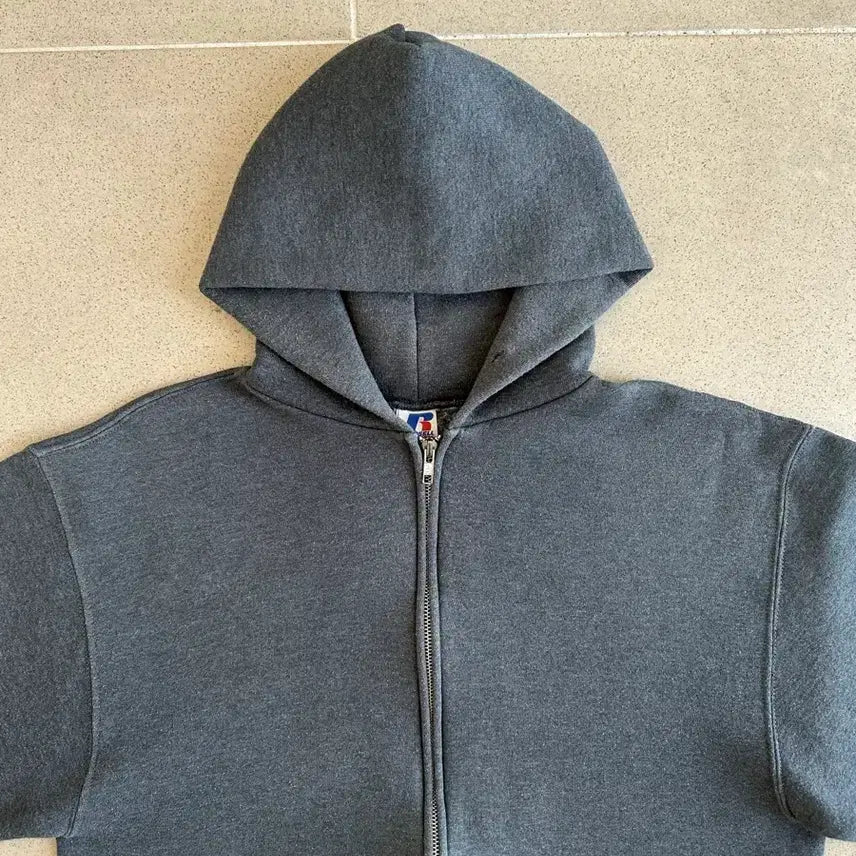 [BUNJANG] Russell Athletic Vintage Hoodie Dark Gray M / 빈티지 러셀 후드집업 다크그레이 M