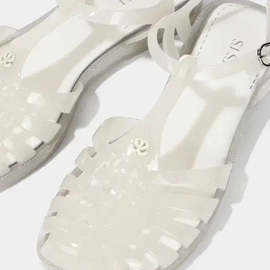 [BUNJANG] SJYP Jelly Sandals White Size 240-245 / SJYP 젤리 샌들 화이트 240 ~ 245