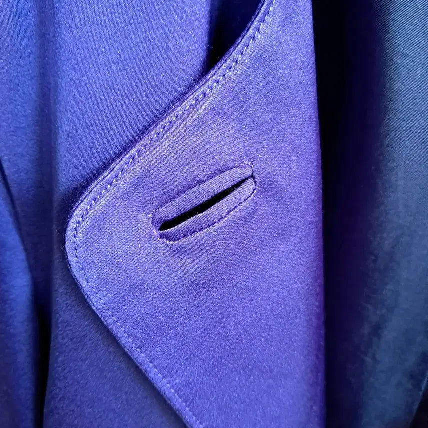 [BUNJANG] ROCHAS Purple Gloss Blazer Jacket / ROCHAS 보라색 광택 블레이저