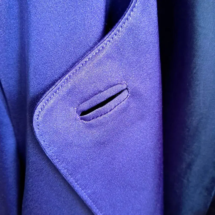 [BUNJANG] ROCHAS Purple Gloss Blazer Jacket / ROCHAS 보라색 광택 블레이저