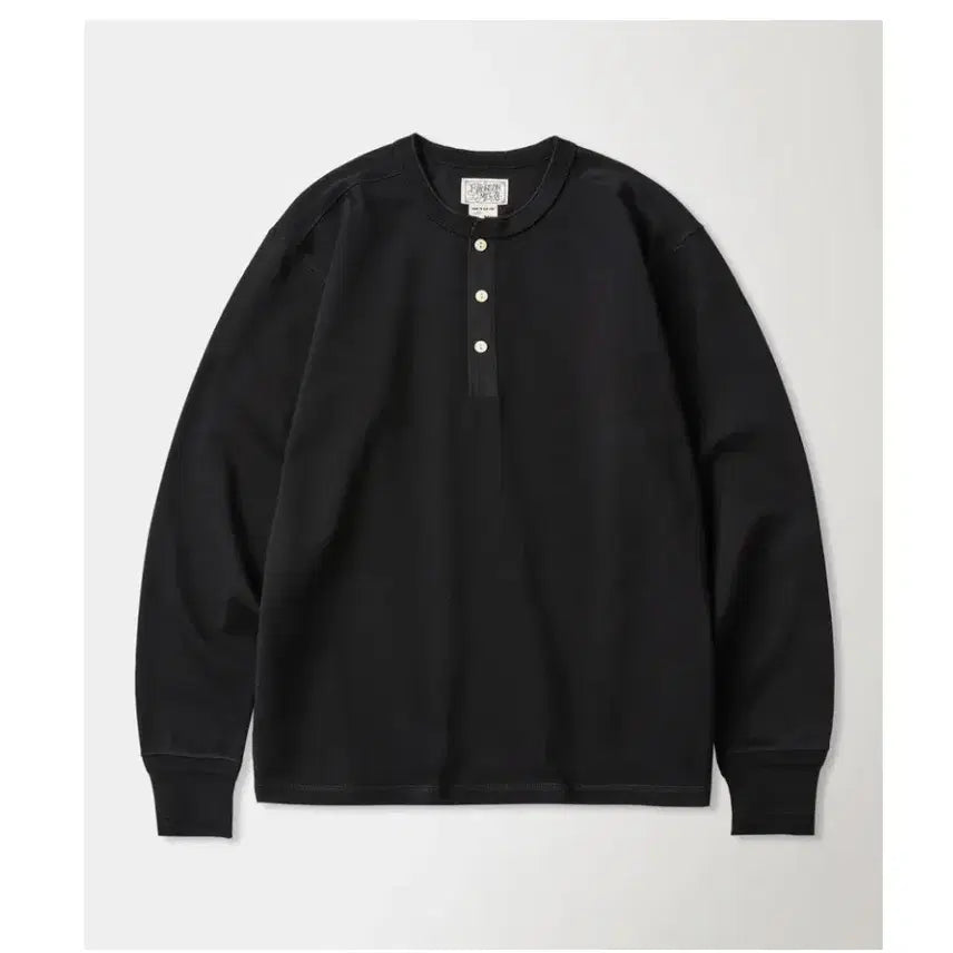 [BUNJANG] Bronson Henry Neck Long Sleeve Shirt / 브론슨 헨리넥 긴팔
