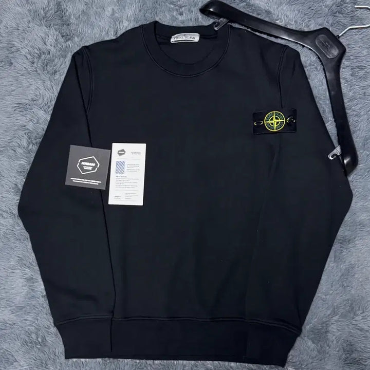 [SOLD OUT] [24-25년식/3XL]스톤아일랜드 블랙 맨투맨