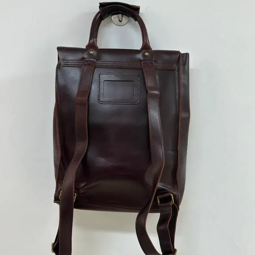 [BUNJANG] Dr. Martens Brown Leather Satchel 2-Way Backpack / 닥터마틴 레더 사첼백 란도쉘 투웨이 2way 백팩