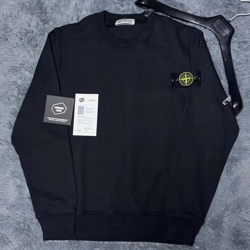 [BUNJANG] Stone Island 22-23 Black Crewneck Sweatshirt / [22-23년식/3XL]스톤아일랜드 블랙 맨투맨