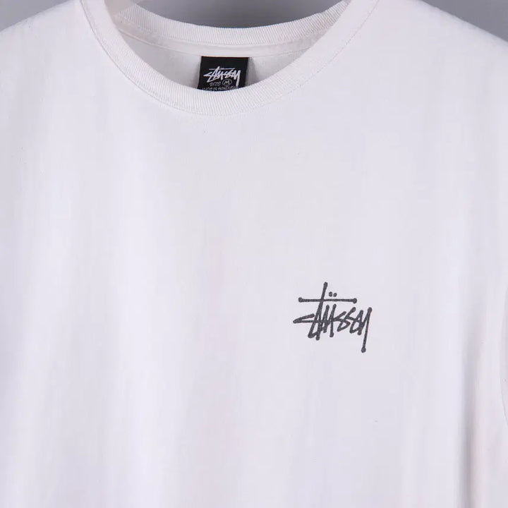 [BUNJANG] Stussy Basic T-shirt White (M) / 스투시 베이직 반팔티 화이트 (M)