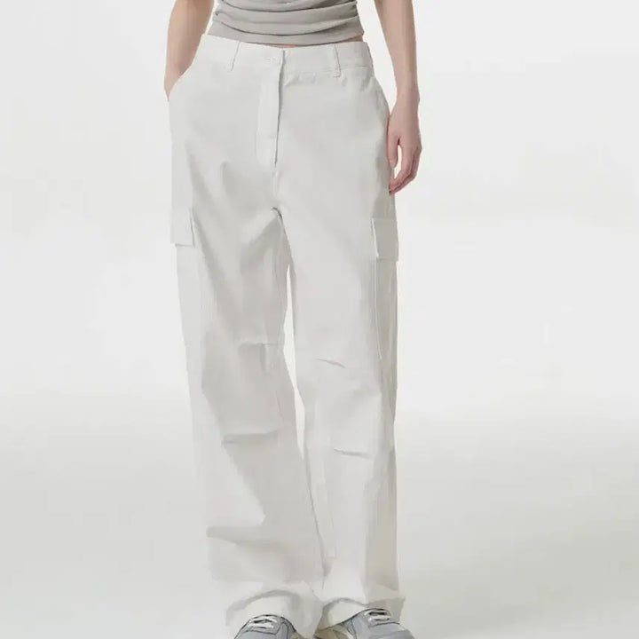 [SOLD OUT] 무신사 스탠다드 우먼 와이드 카고 팬츠 화이트 26