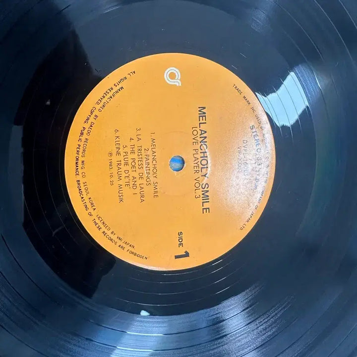 [BUNJANG] Melancholy Smile Love Player Vol. 3: Twilight LP / 대도레코드에서 발매된 &