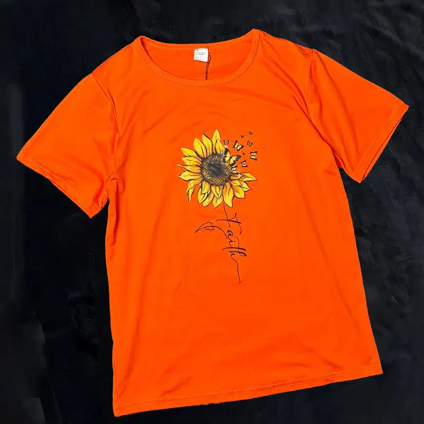 [BUNJANG] Vintage Sunflower T-shirt / 일본빈티지 해바라기 티셔츠