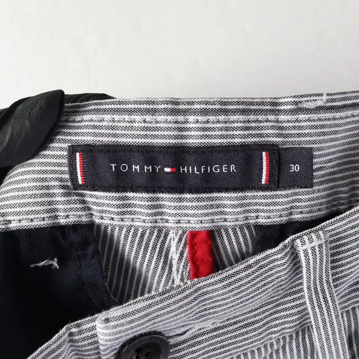 [BUNJANG] Tommy Hilfiger Striped Cotton Shorts / 타미힐피거 스트라이프 패턴 코튼 숏팬츠