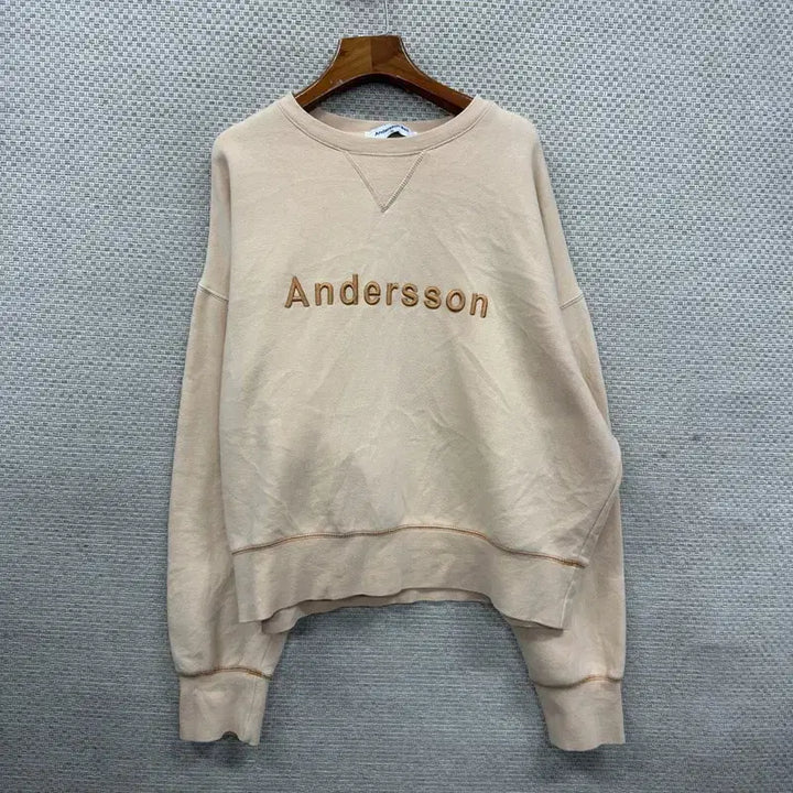[BUNJANG] Anderson Bell Embroidered Logo Fleece Sweatshirt Men&