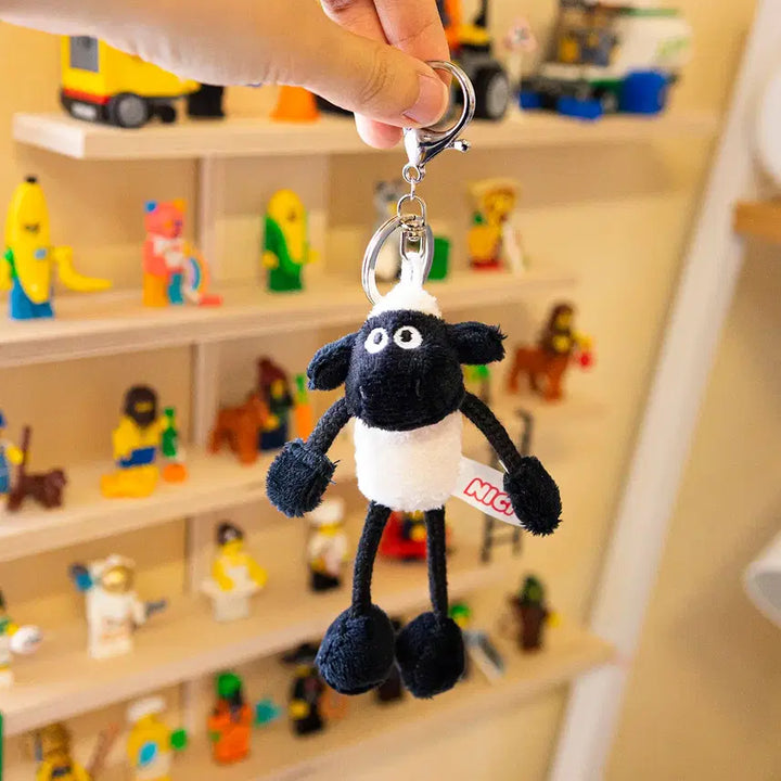 [BUNJANG] NICI Shaun the Sheep Plush Keyring / [소품샵 재고정리] 니키 숀더쉽 인형 키링