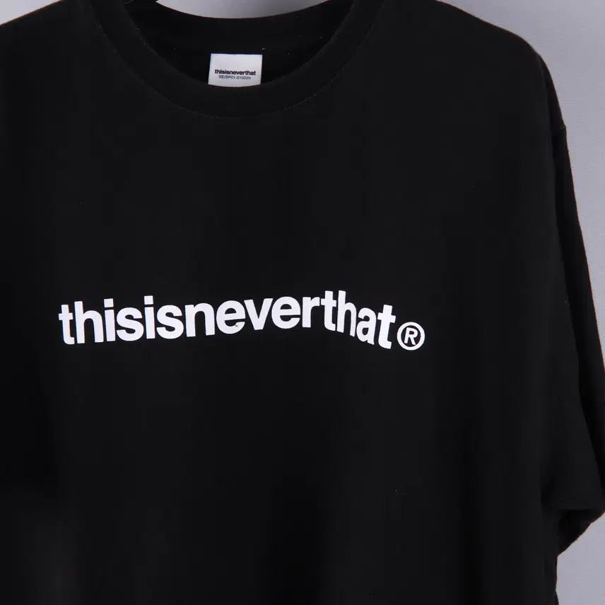 [SOLD OUT] 디스이즈네버댓 로고 반팔티 블랙 (M)