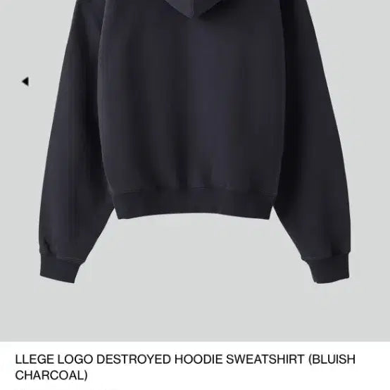 [BUNJANG] RECTO Hoodie Charcoal Gray / 렉토 후드티셔츠 프리사이즈