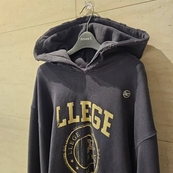 [BUNJANG] RECTO Hoodie Charcoal Gray / 렉토 후드티셔츠 프리사이즈