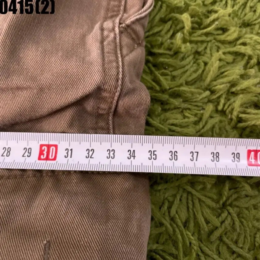 [SOLD OUT] 카키색 카고 와이드 팬츠 34