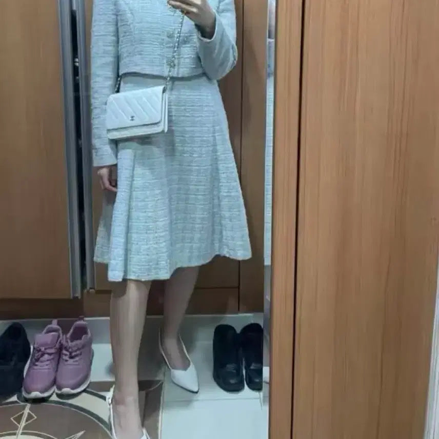 [BUNJANG] Kenneth Lady Tweed Dress / 정품) 케네스레이디 트위드 원피스 하객룩