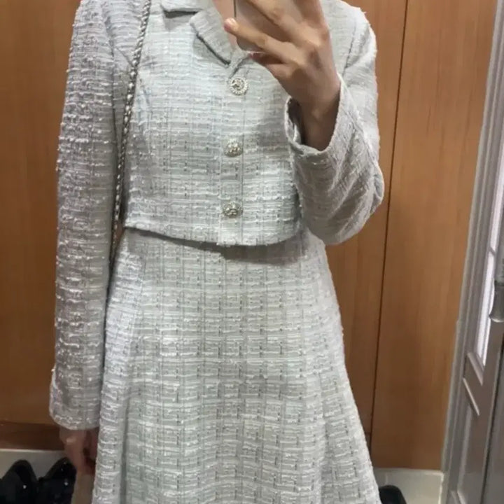 [BUNJANG] Kenneth Lady Tweed Dress / 정품) 케네스레이디 트위드 원피스 하객룩