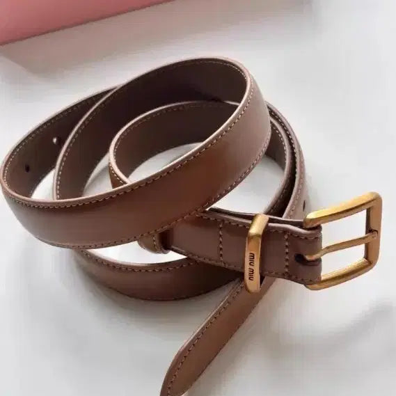 [BUNJANG] Miu Miu Classic Brown Belt / 미우미우 클래식 브라운 벨트