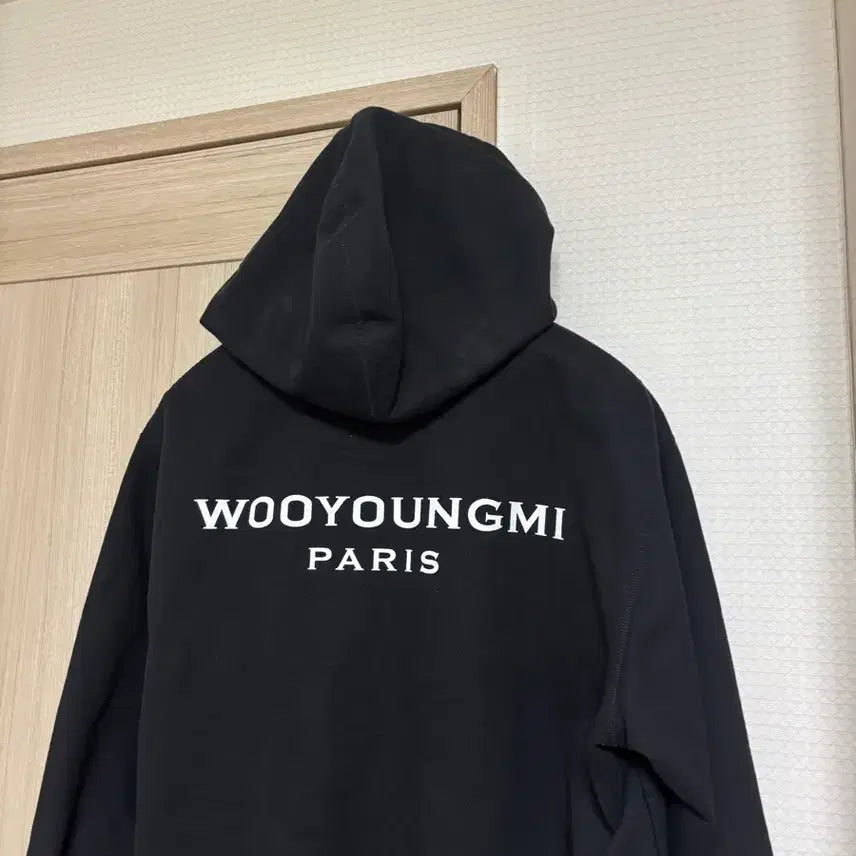 [BUNJANG] Wooyoungmi Back Logo Hoodie (Size 44) / [44/블랙/A급] 우영미 백로고 후드티 44사이즈