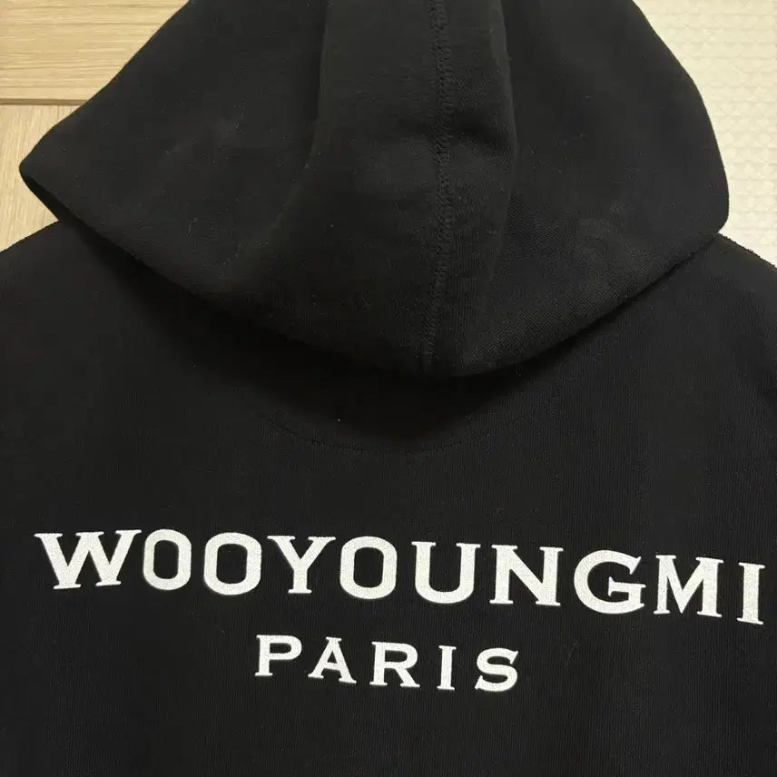 [BUNJANG] Wooyoungmi Back Logo Hoodie (Size 44) / [44/블랙/A급] 우영미 백로고 후드티 44사이즈