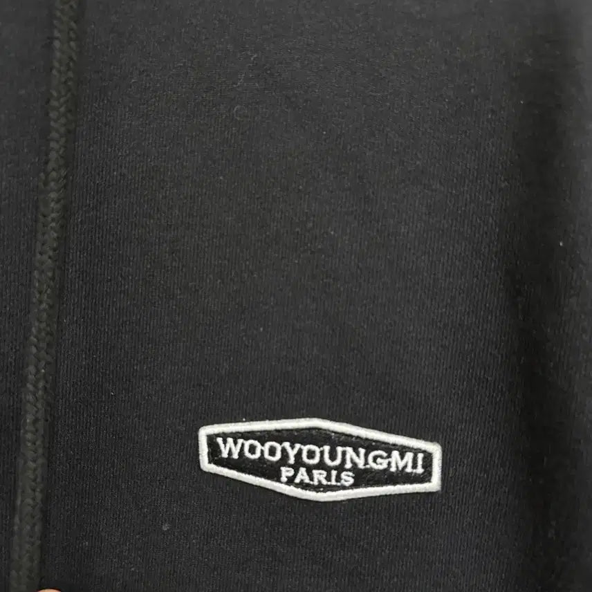 [BUNJANG] Wooyoungmi Back Logo Hoodie (Size 44) / [44/블랙/A급] 우영미 백로고 후드티 44사이즈