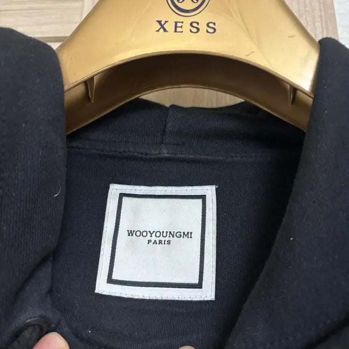 [BUNJANG] Wooyoungmi Back Logo Hoodie (Size 44) / [44/블랙/A급] 우영미 백로고 후드티 44사이즈